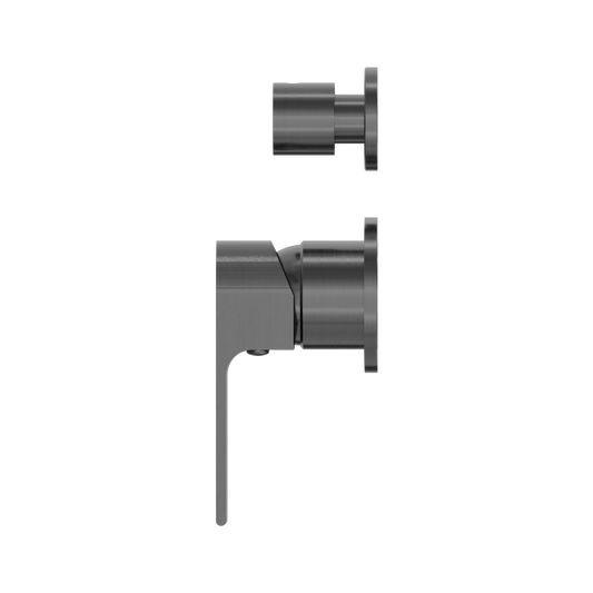 BIANCA SHOWER MIXER WITH DIVERTOR SEPARATE BACK PLATE GUN METAL