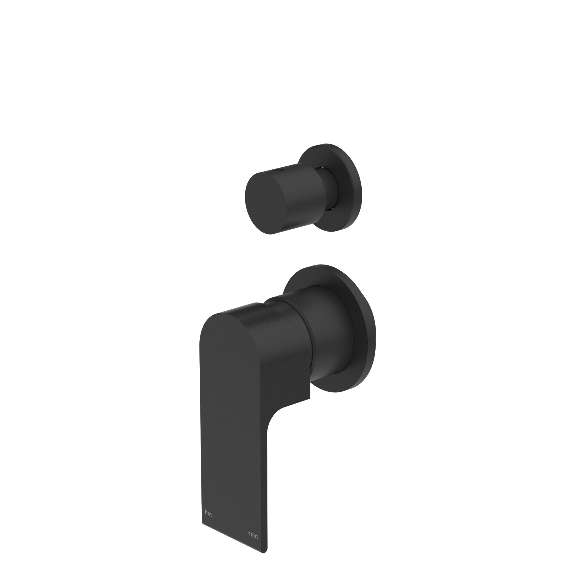 BIANCA SHOWER MIXER WITH DIVERTOR SEPARATE BACK PLATE MB (NR321509GMB) MATTE BLACK