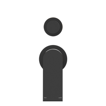 Bianca Shower Mixer With Divertor Separate Back Plate Matte Black