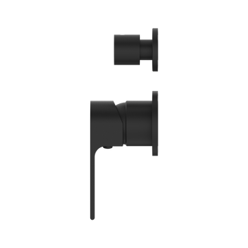 Bianca Shower Mixer With Divertor Separate Back Plate Mb (NR321509GMB) Matte Black