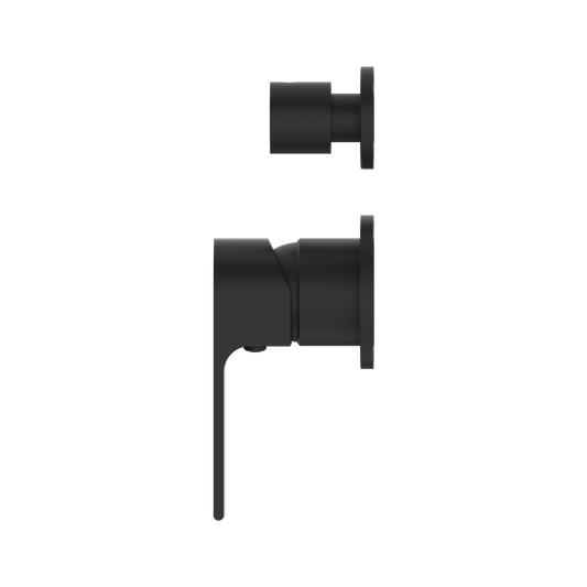 BIANCA SHOWER MIXER WITH DIVERTOR SEPARATE BACK PLATE MB (NR321509GMB) MATTE BLACK