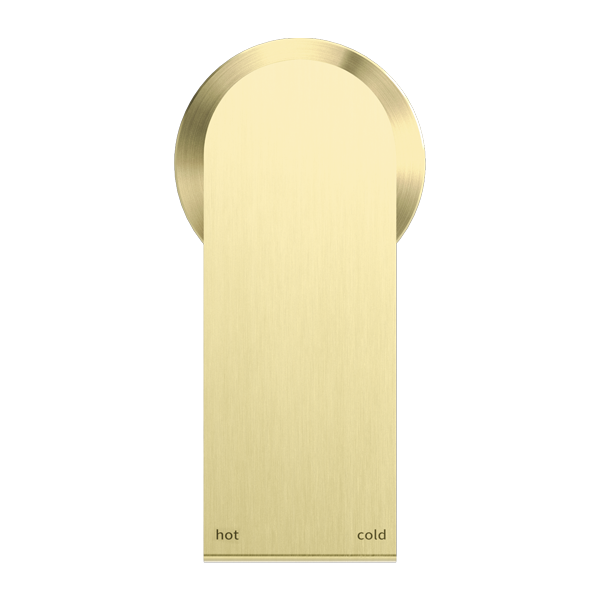 Bianca Shower Mixer 60MM Plate Brushed Gold — Gold & Brass