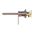 BIANCA WALL BASIN/BATH MIXER 187/230 MM BRUSHED BRONZE