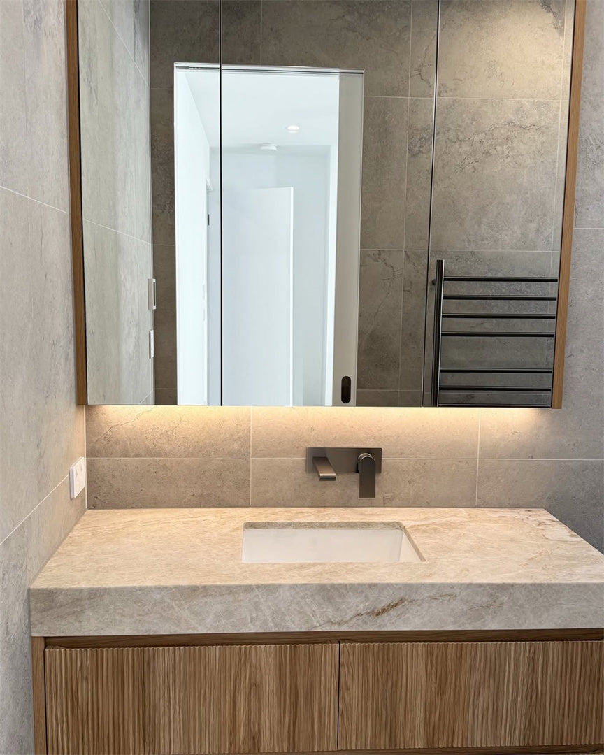 BIANCA WALL BASIN/BATH MIXER 187/230MM GUN METAL