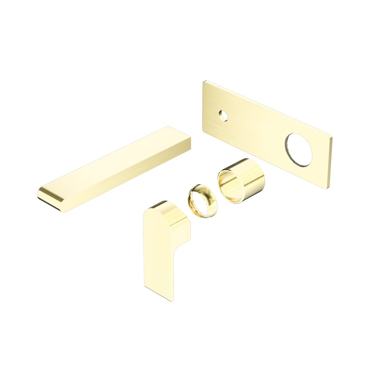 BIANCA WALL BASIN/BATH MIXER 187/230MM TRIM KITS ONLY BRUSHED GOLD