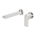 BIANCA WALL BASIN/BATH MIXER SEPARATE BACK PLATE 187/230MM BRUSHED NICKEL