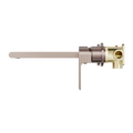 BIANCA WALL BASIN/BATH MIXER SEPARATE BACK PLATE 187/230 MM BRUSHED BRONZE