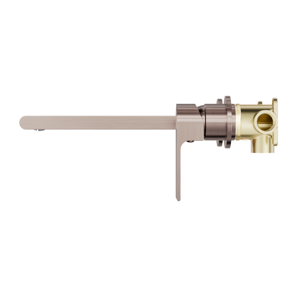 BIANCA WALL BASIN/BATH MIXER SEPARATE BACK PLATE 187/230 MM BRUSHED BRONZE