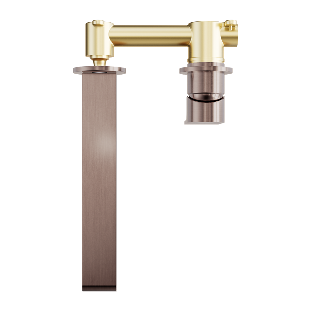 BIANCA WALL BASIN/BATH MIXER SEPARATE BACK PLATE 187/230 MM BRUSHED BRONZE