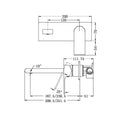 BIANCA WALL BASIN/BATH MIXER 187/230 MM BRUSHED BRONZE