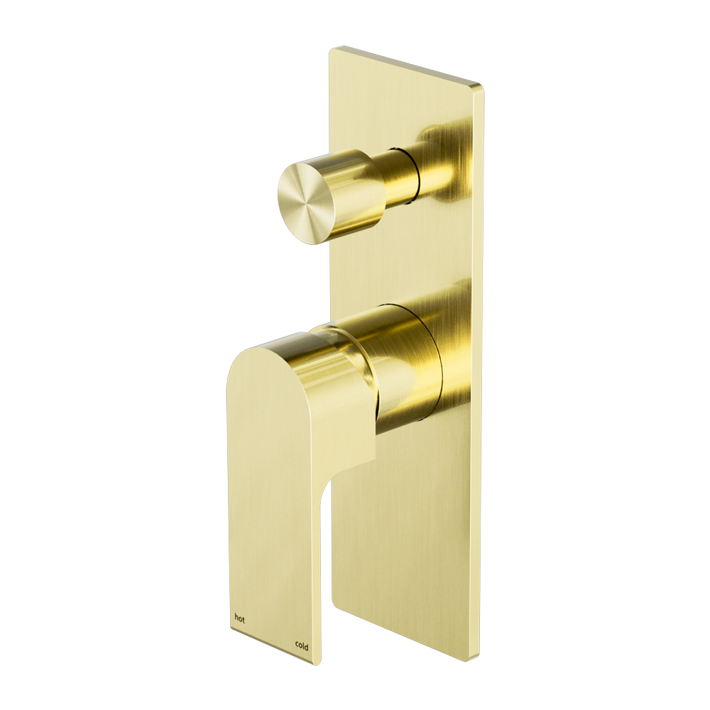 BIANCA SHOWER MIXER WITH DIVERTOR BRUSHED GOLD