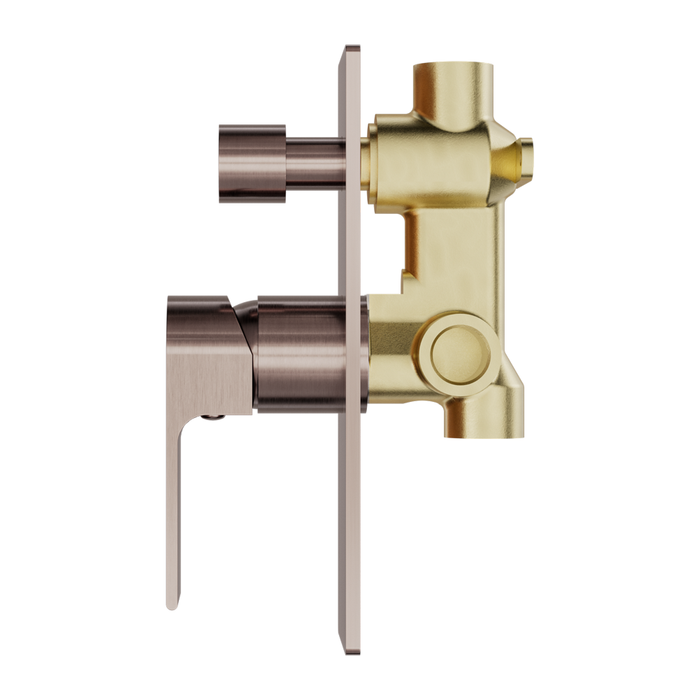 BIANCA SHOWER MIXER WITH DIVERTOR BRUSHED BRONZE