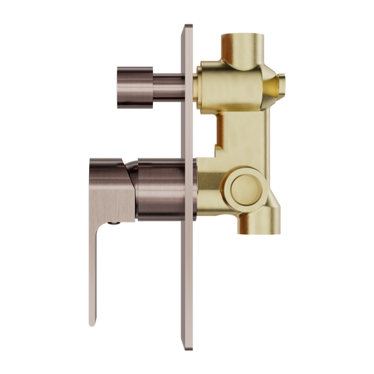 BIANCA SHOWER MIXER WITH DIVERTOR BRUSHED BRONZE