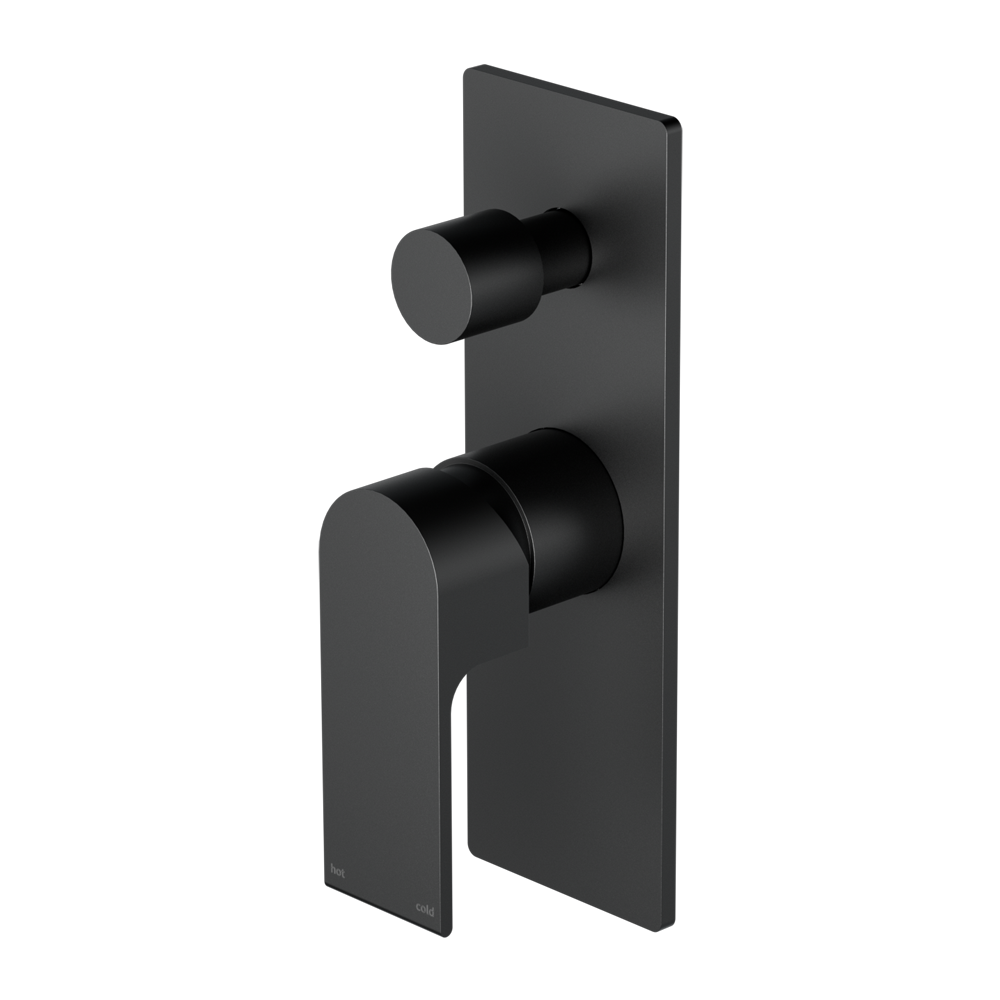 BIANCA SHOWER MIXER WITH DIVERTOR MATTE BLACK