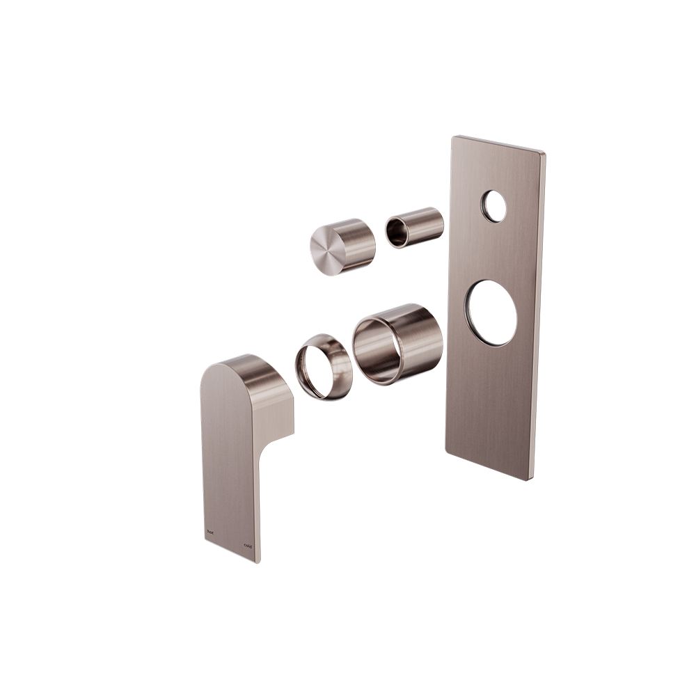 BIANCA SHOWER MIXER WITH DIVERTOR TRIM KITS ONLY BRUSHED BRONZE