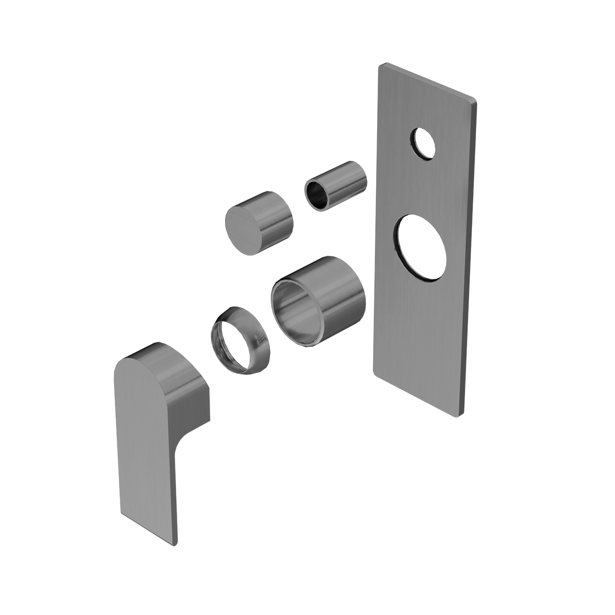 BIANCA SHOWER MIXER WITH DIVERTOR TRIM KITS ONLY GUN METAL