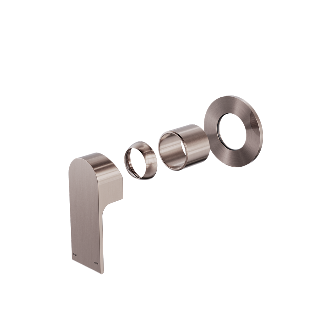 BIANCA SHOWER MIXER 80MM PLATE TRIM KITS ONLY BRUSHED BRONZE