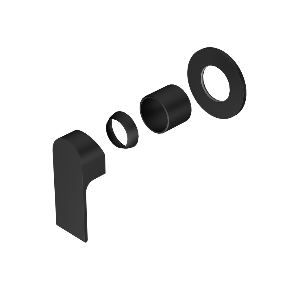 BIANCA SHOWER MIXER 80MM PLATE TRIM KITS ONLY MATTE BLACK