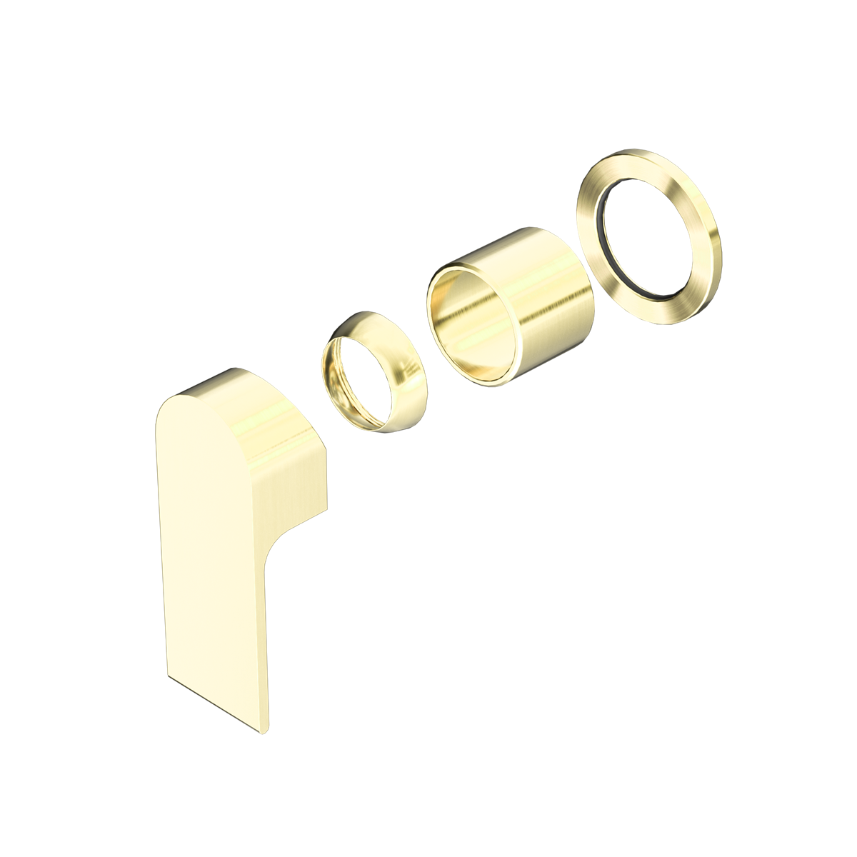 BIANCA SHOWER MIXER 60MM PLATE TRIM KITS ONLY BRUSHED GOLD