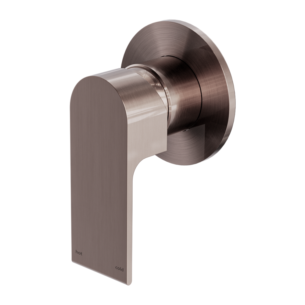BIANCA SHOWER MIXER 80MM PLATE BRUSHED BRONZE