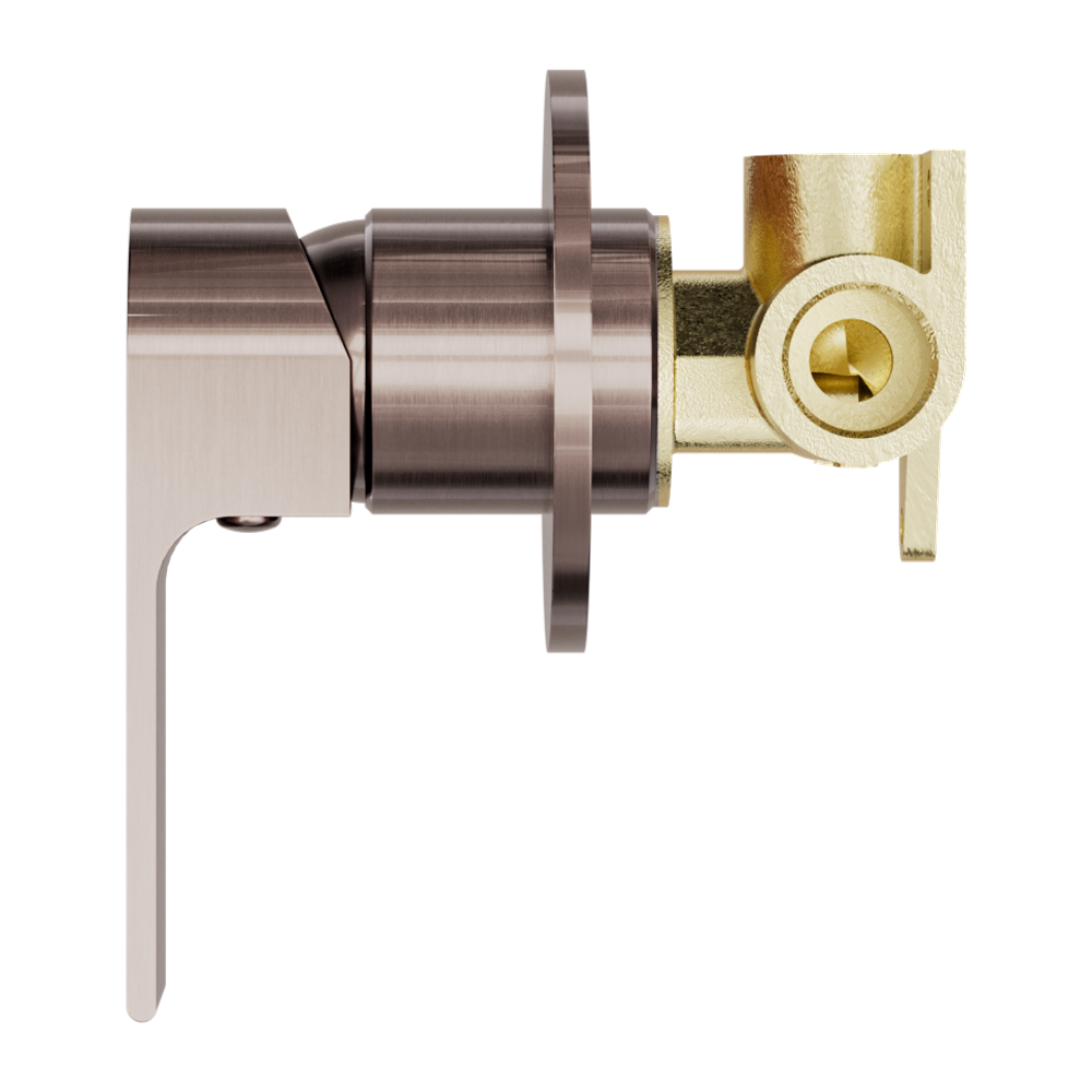 BIANCA SHOWER MIXER 80MM PLATE BRUSHED BRONZE
