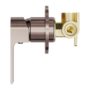 Bianca Shower Mixer 80MM Plate Brushed Bronze