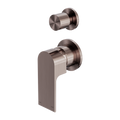 BIANCA SHOWER MIXER WITH DIVERTOR SEPARATE BACK PLATE BRUSHED BRONZE