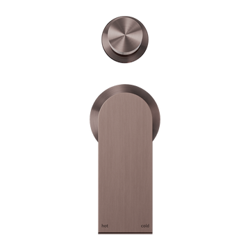 Bianca Shower Mixer With Divertor Separate Back Plate Brushed Bronze