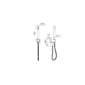 Slim Shower On Bracket II Rome Bronze