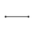 DOLCE SINGLE TOWEL RAIL 700MM MATTE BLACK