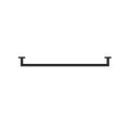 DOLCE SINGLE TOWEL RAIL 700MM MATTE BLACK