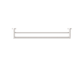 DOLCE DOUBLE TOWEL RAIL 700MM BRUSHED NICKEL