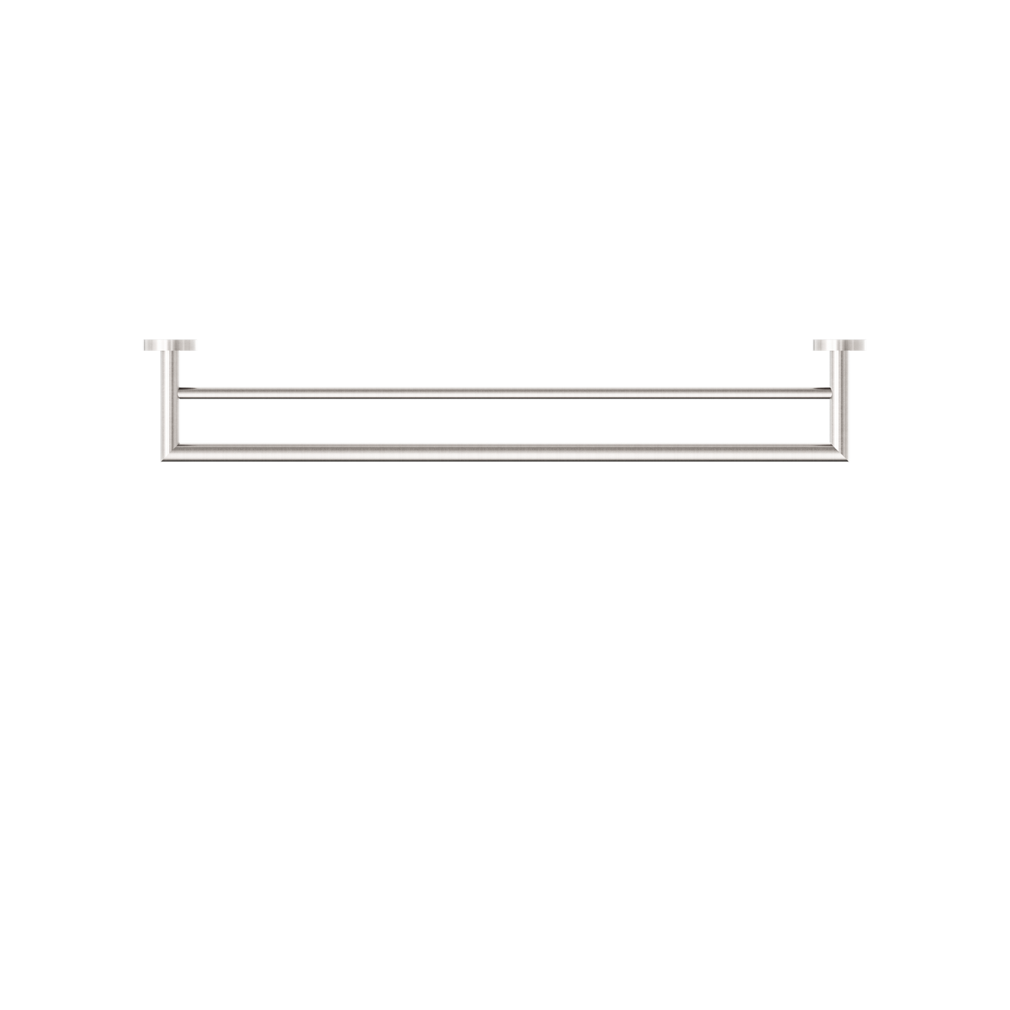 DOLCE DOUBLE TOWEL RAIL 700MM BRUSHED NICKEL