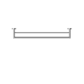 DOLCE DOUBLE TOWEL RAIL 700/900MM CHROME