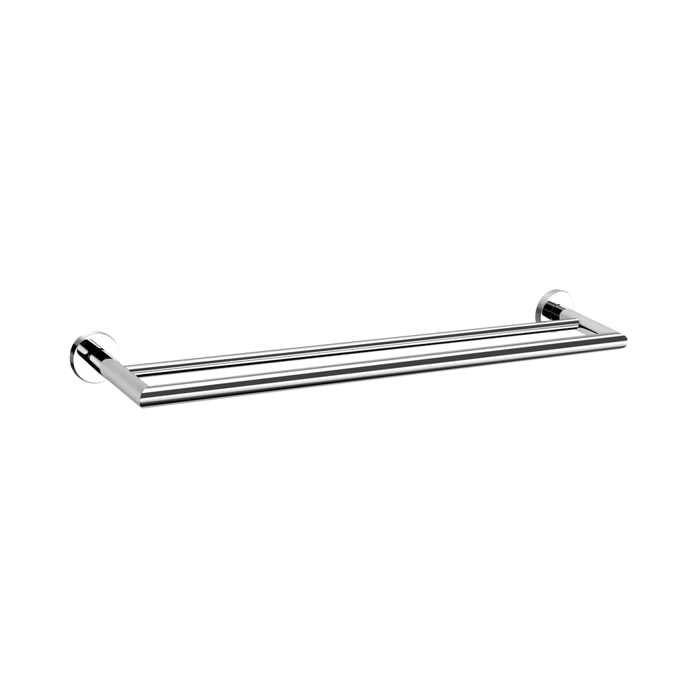 DOLCE DOUBLE TOWEL RAIL 700MM CHROME