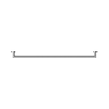 DOLCE SINGLE TOWEL RAIL 700MM CHROME