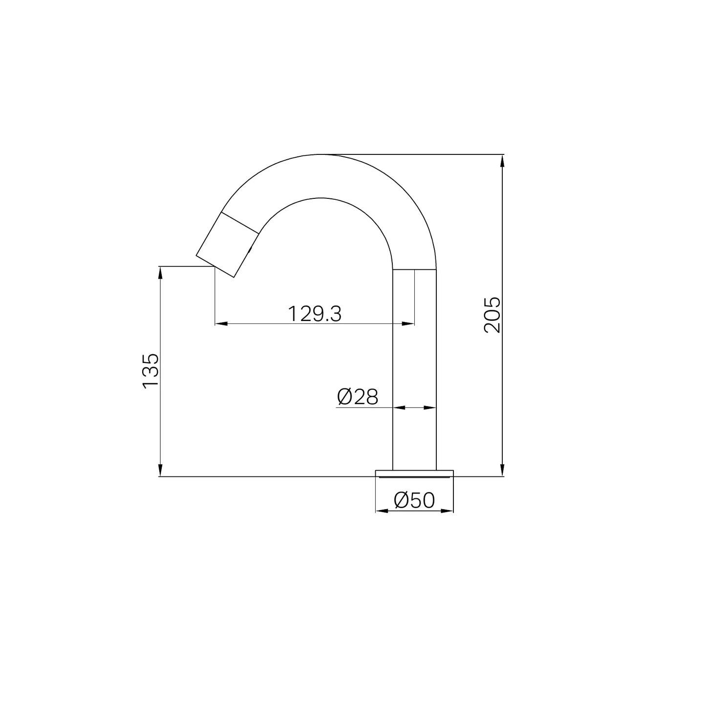 Mecca Sensor Tap Rome Bronze