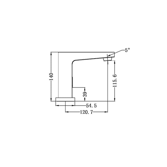 BIANCA SENSOR TAP MATTE BLACK