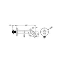 MECCA WALL-MOUNTED SENSOR TAP WITH 80MM WALL PLATE BRUSHED BRONZE