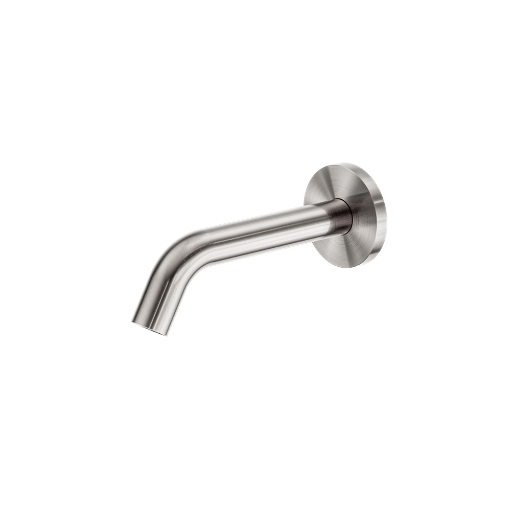 MECCA WALL-MOUNTED SENSOR TAP WITH 80MM WALL PLATE BRUSHED NICKEL