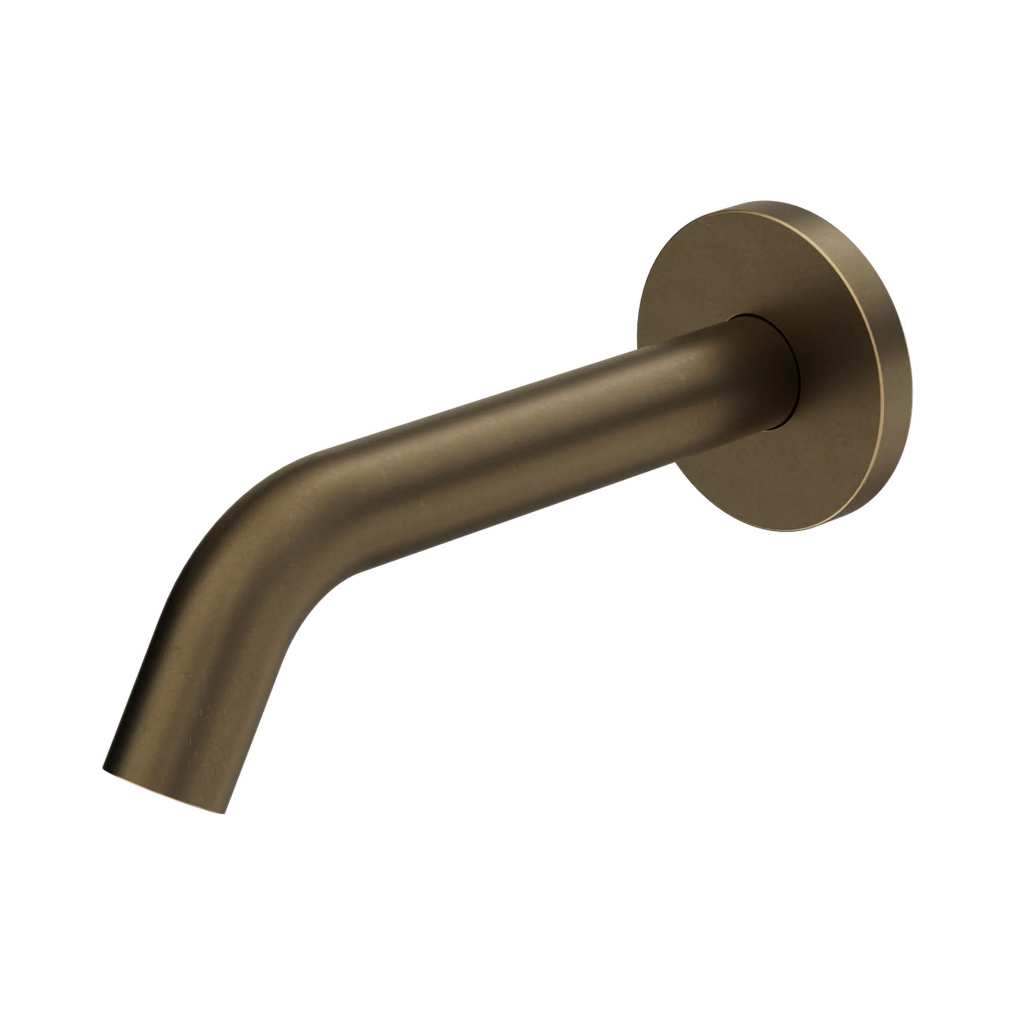 Mecca Wall-Mounted Sensor Tap with 80mm Wall Plate Tumbled Antique Brass