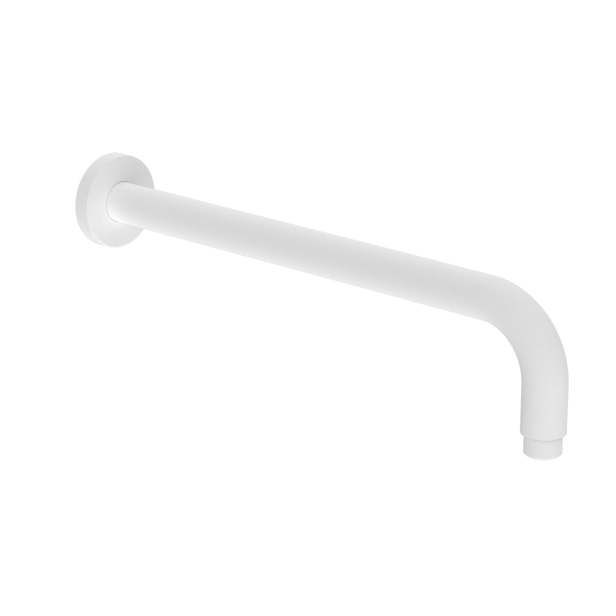 ROUND SHOWER ARM 330MM/500MM LENGTH CHROME MATTE WHITE