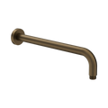 Round Shower Arm 330mm Length Tumbled Antique Brass