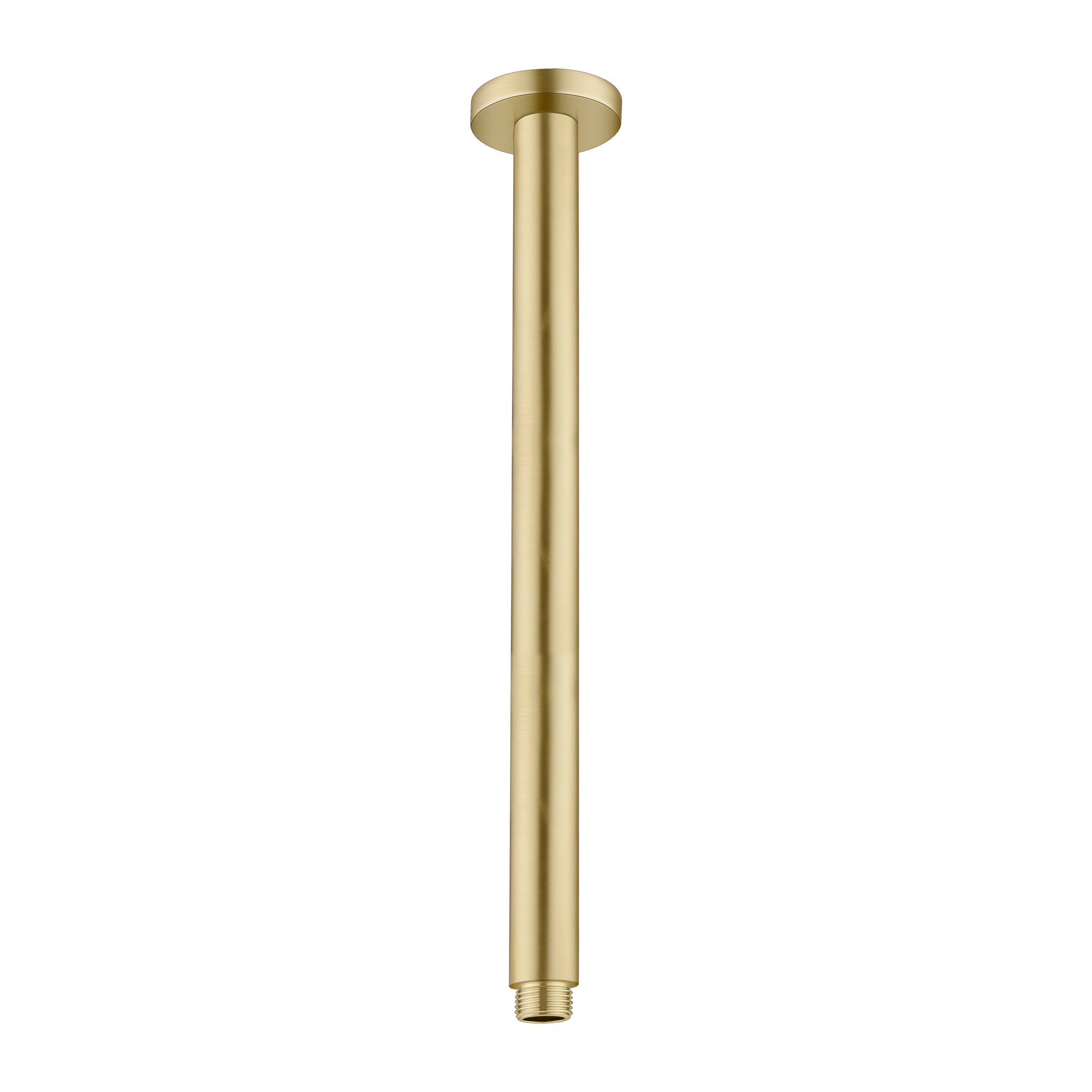 ROUND CEILING ARM 100MM/300MM LENGTH BRUSHED GOLD