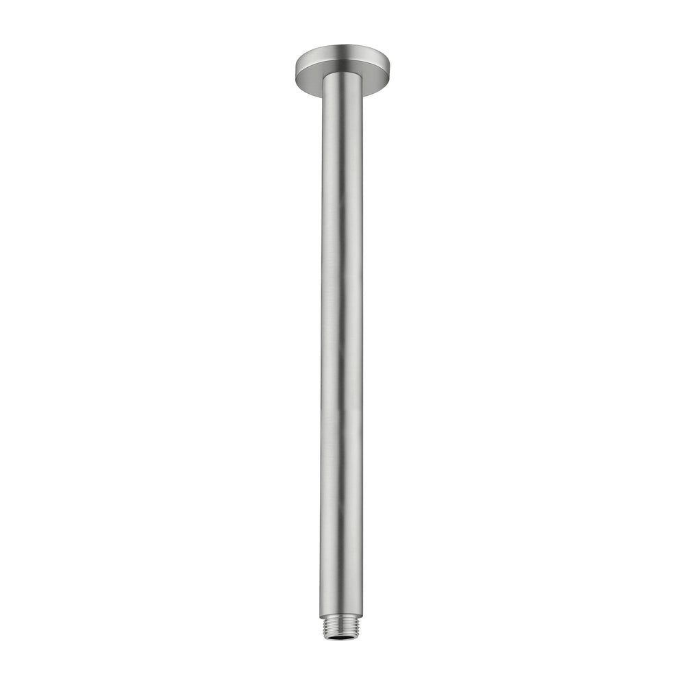 ROUND CEILING ARM 100MM/300MM LENGTH BRUSHED NICKEL
