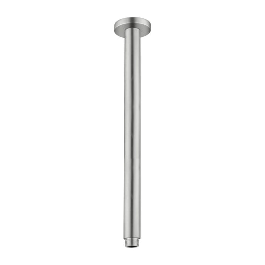 ROUND CEILING ARM 100MM/300MM LENGTH BRUSHED NICKEL