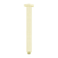 SQUARE CEILING ARM 300MM LENGTH BRUSHED GOLD