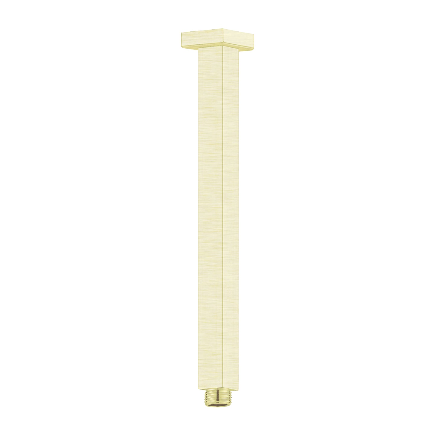SQUARE CEILING ARM 300MM LENGTH BRUSHED GOLD