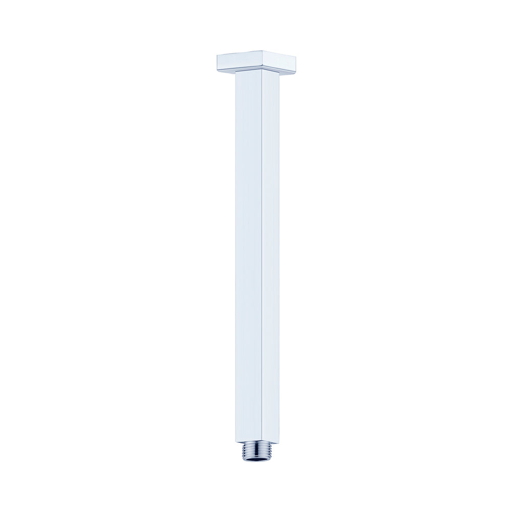 SQUARE CEILING ARM 150/300/450/600MM LENGTH CHROME CHROME