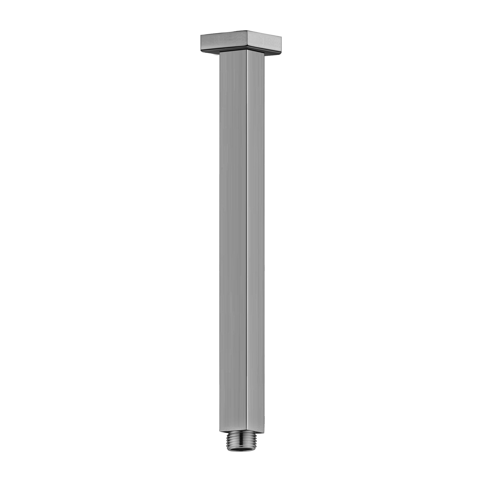 SQUARE CEILING ARM 300MM LENGTH GUN METAL GREY